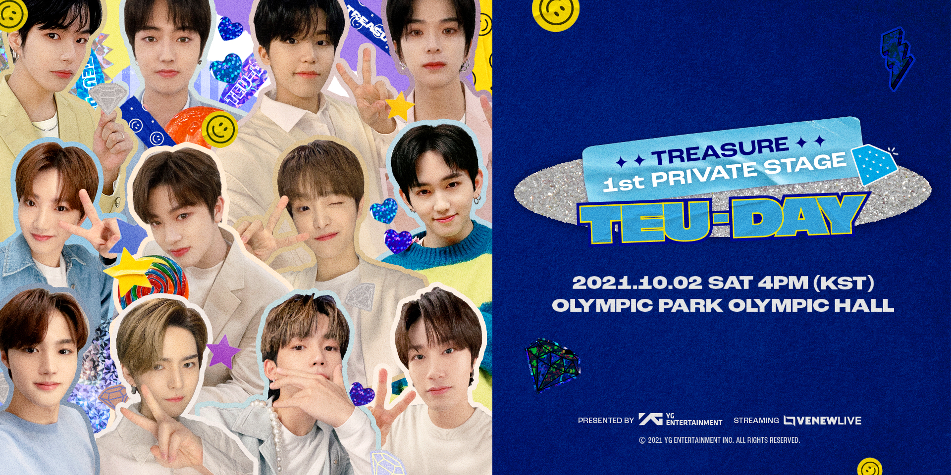 Treasure 1st Global Concert Teu-Day VenewLive Kiswe